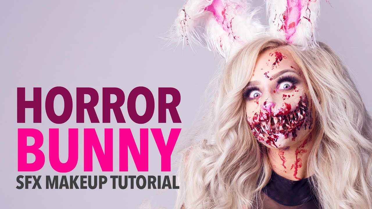 Horror bunny special fx makeup tutorial